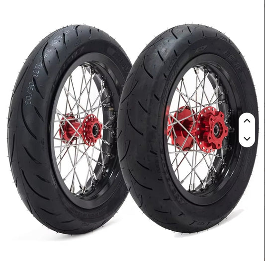 ETM RTR Super-Moto Wheel Set