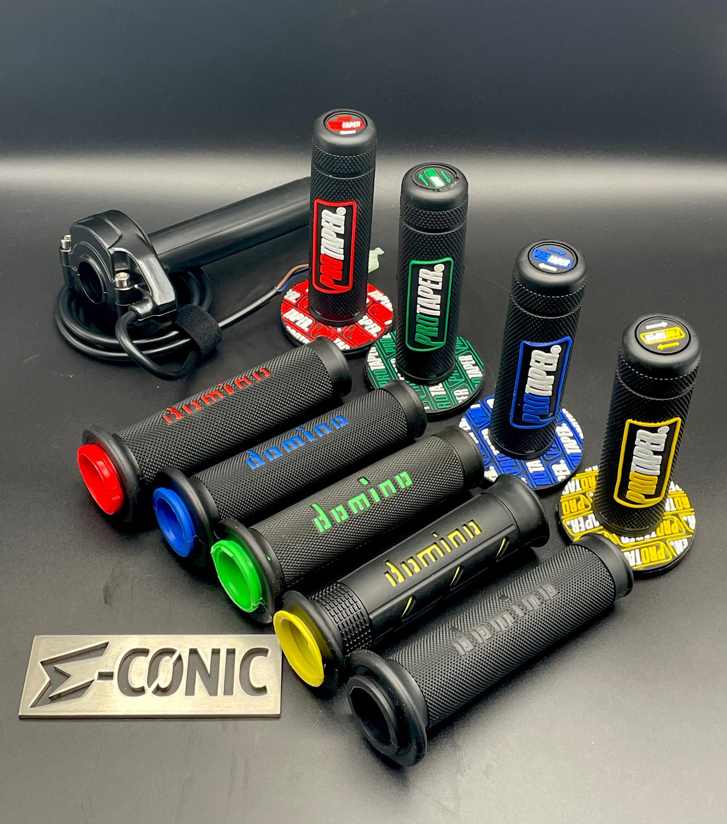 Controller Essentials:  PREWIRED (FD) Bundle inc SurRon Style Throttle w Choice of Grips, Key Voltmeter & 3 Speed