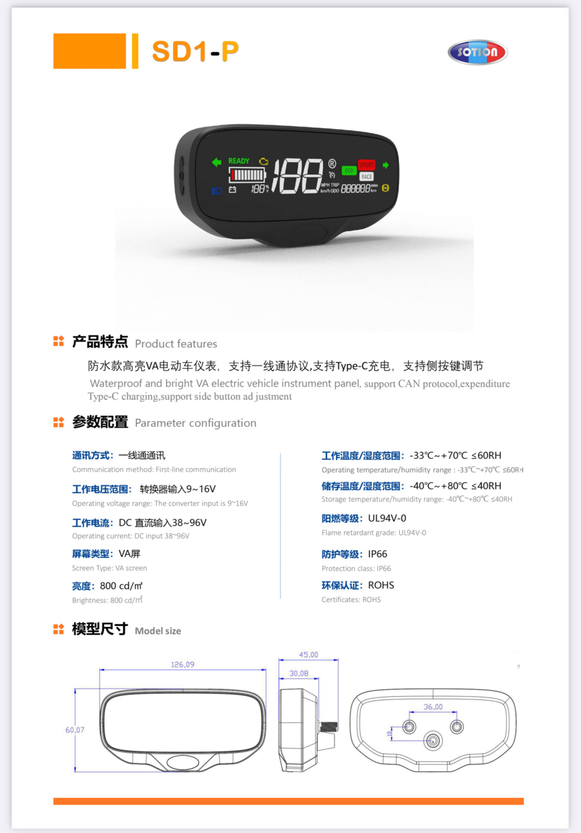 Sotion Display for FarDriver