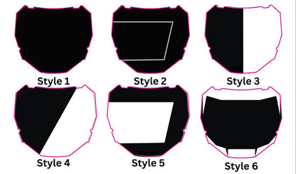 Custom ODI Number Plate Decal